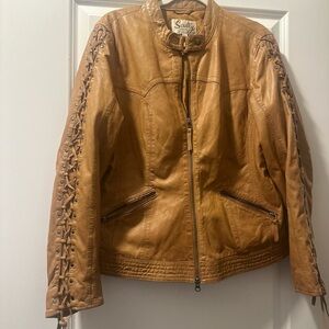 Scully Women's Tan Leather Jacket